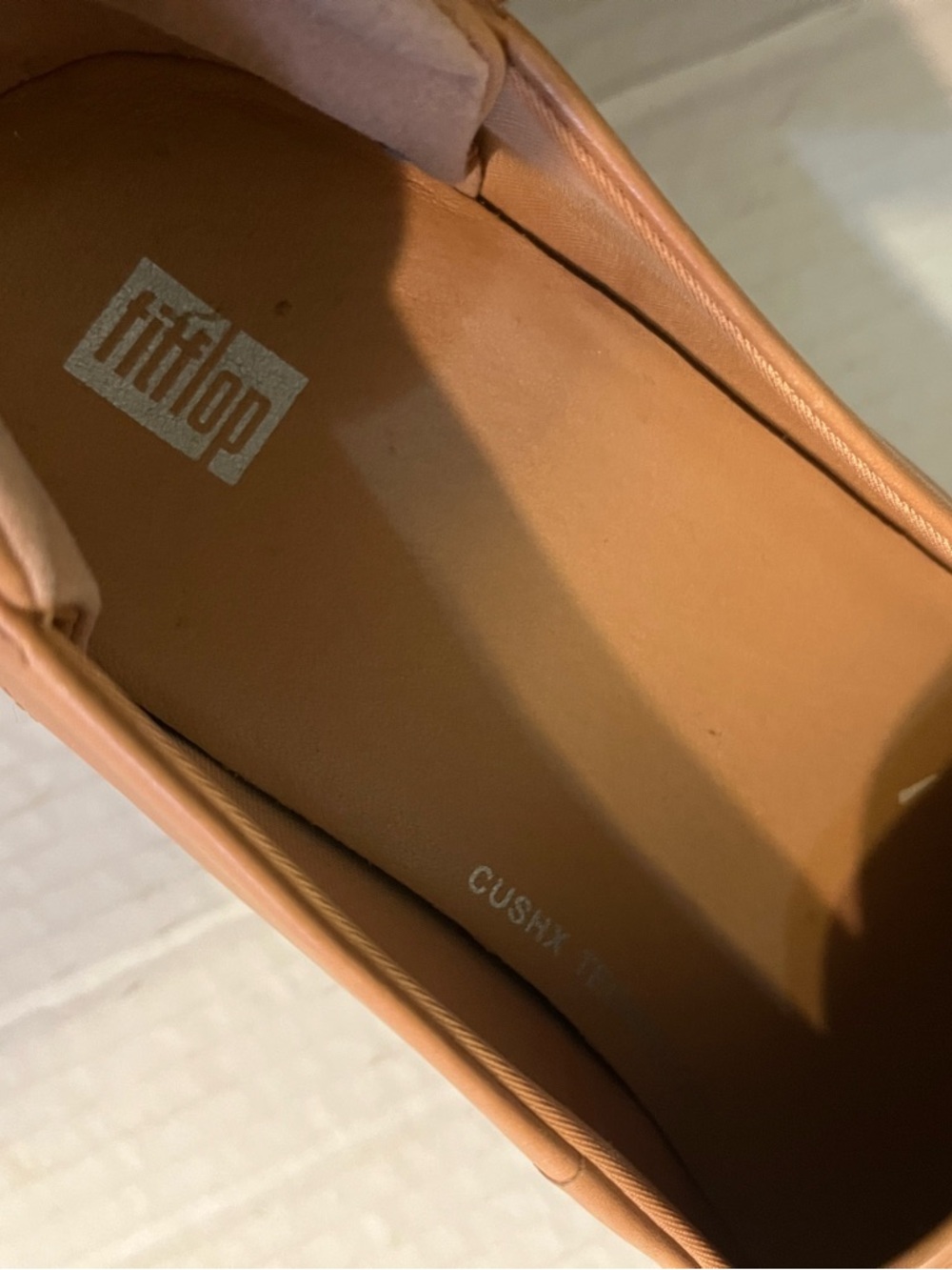 Fitflops Pilar platform Loafers Tan Leather Cush X Comfort Trendy Chunky US 9 - Picture 13 of 14